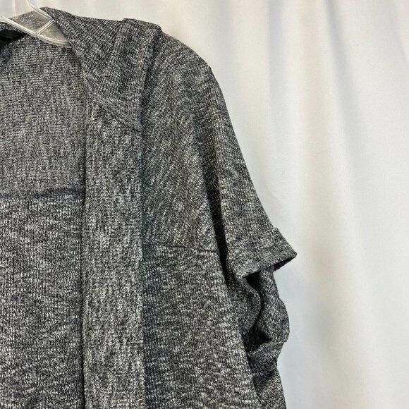 H&M Womens Multicolor Short Sleeve Open Front Hooded Cardigan Sweater Size Small - Picture 5 of 10